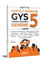 2020 Mahalli İdareler GYS 1.GRUP için 5 Çözümlü Deneme Sınavı Paragon Yayıncılık