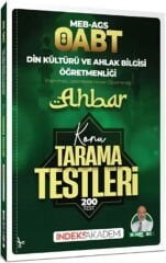 ÖABT MEB AGS Din Kültürü ve Ahlak Bilgisi Ahbar Konu Tarama Testleri İndeks Akademi
