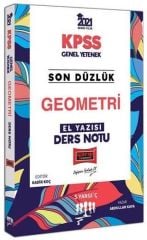 2021 KPSS Geometri Son Düzlük El Yazısı Ders Notu Yargı Yayınları