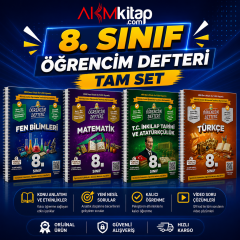 Murat Eğitim Yayınları 8.Sınıf Öğrencim Defteri Seti 4 Kitap