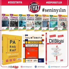 2022 Tayfa Dev Konu Seti ve AKM Paragraf Dil Bilgisi ile Acil Problemler Soru Bankası Seti