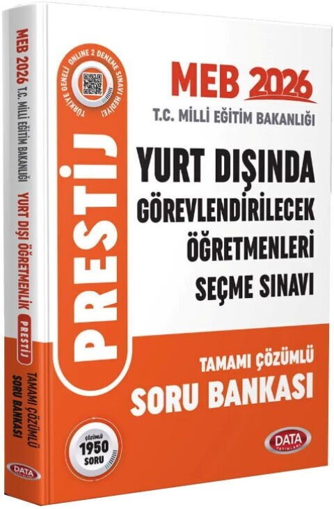 2026 Yurt Dışında Görevlendirilecek Öğretmenleri Seçme Sınavı Tamamı Çözümlü Soru Bankası Data Yayınları