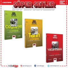 Yargı Yayınları 2023 KPSS Genel Kültür Hedef İYİ Serisi Tarih Coğrafya ve Vatandaşlık Deneme Seti 3 Kitap