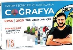 2020 KPSS Tüm Adaylar İçin Haritalar ve Hafıza Teknikleriyle Coğrafya Benim Hocam Yayınları