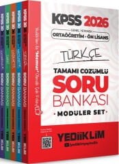 2026 KPSS Ortaöğretim Ön Lisans Genel Yetenek Genel Kültür Tamamı Çözümlü Soru Bankası Modüler Set Yediiklim Yayınları