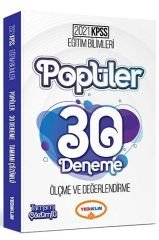 2021 KPSS Eğitim Bilimleri Popüler Ölçme ve Değerlendirme Tamamı Çözümlü 30 Deneme Yediiklim Yayınları