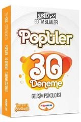 2021 KPSS Eğitim Bilimleri Popüler Gelişim Psikolojisi Tamamı Çözümlü 30 Deneme Yediiklim Yayınları