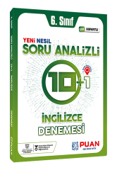 6. Sınıf İngilizce Soru Analizli 10+1 Deneme Puan Yayınları