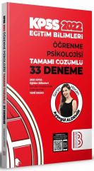 2022 KPSS Eğitim Bilimleri Öğrenme Psikolojisi Tamamı Çözümlü 33 Deneme Benim Hocam Yayınları