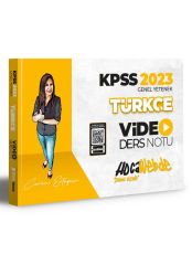 2023 KPSS Türkçe Video Ders Notu HocaWebde Yayınları