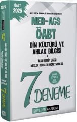 2025 MEB AGS ÖABT Din Kültürü Ve Ahlak Bilgisi İmam Hatip Lisesi Meslek Dersleri Öğretmenliği Tamamı Çözümlü 7 Deneme Pegem Yayınları