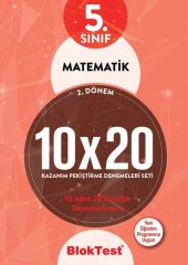 5. Sınıf 2. Dönem Matematik 10x20 Kazanım Bloktest Yayınları Pekiştirme Denemeleri Seti