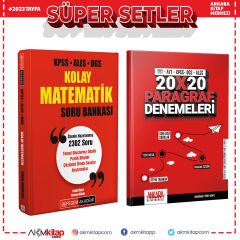 Pegem Ezberbozan Matematik ve AKM Paragraf Deneme Seti 2 Kitap