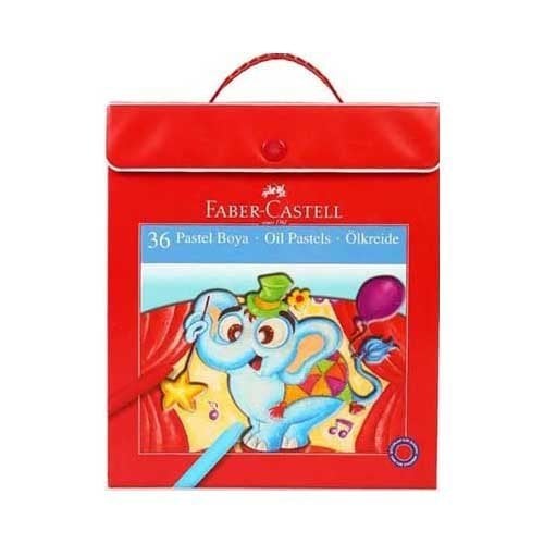 Plastik Çantalı 36 Renk Pastel Boya Faber Castell