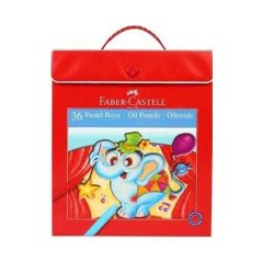Plastik Çantalı 36 Renk Pastel Boya Faber Castell
