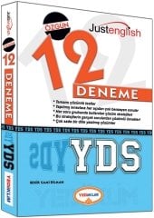 YDS Tamamı Çözümlü 12 Deneme Sınavı Yediiklim Yayınları