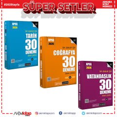 Pegem 2026 KPSS Tarih Coğrafya ve Vatandaşlık Deneme Seti 3 Kitap