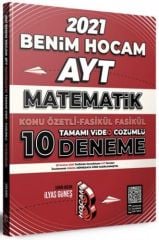 2021 AYT Matematik Konu Özetli Fasikül Fasikül Tamamı Video Çözümlü 10 Deneme Benim Hocam Yayınları