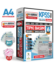 2026 KPSS Lisans ÖSYM Çıkmış Soru Tıpkı Basım 6lı Deneme Paketi Video Çözümlü Türkiye Geneli İnformal Yayınları