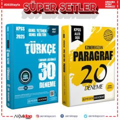 Pegem 2025 KPSS Türkçe ve Paragraf Deneme Seti 2 Kitap