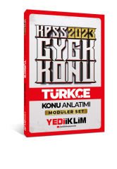 2023 KPSS Genel Yetenek Türkçe Konu Anlatımı (Modüler Set İçerisindeki) Yediiklim Yayınları
