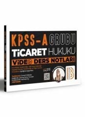 KPSS A Grubu Ticaret Hukuku Video Ders Notları Benim Hocam Yayınları