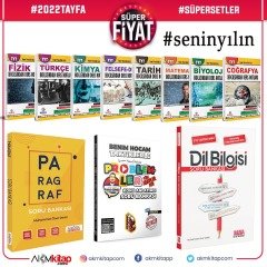 2022 Tayfa Dev Konu Seti ve AKM Paragraf Dil Bilgisi ile Benim Hocam Taktiklerle Problemler Soru Bankası Seti