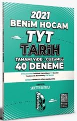 2021 TYT Tarih Tamamı Video Çözümlü 40 Deneme Sınavı Benim Hocam Yayınları