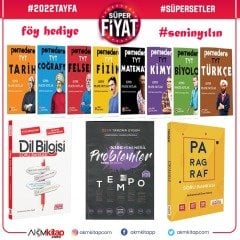 2022 Tayfa Pomodoro Konu ve AKM Paragraf Dil Bilgisi ile Tempo Problemler Soru Bankası Seti