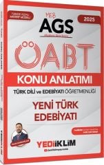 2025 MEB AGS ÖABT Türk Dili ve Edebiyatı Öğretmenliği Yeni Türk Edebiyatı Konu Anlatımı Yediiklim Yayınları