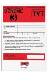 TYT Türkiye Geneli Deneme 3 Yargı Yayınları