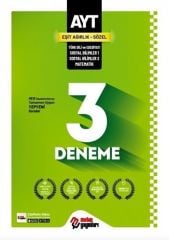 AYT Eşit Ağırlık Sözel 3 Deneme Metin Yayınları