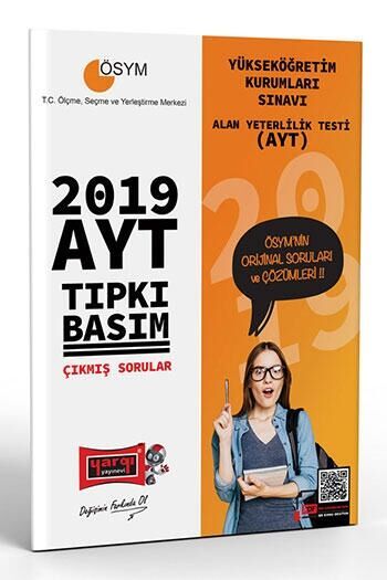 2019 AYT Tıpkı Basım Çıkmış Sorular Yargı Yayınları