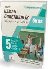 ÖKBS Uzman Öğretmenlik Sınavına Yönelik Tamamı Çözümlü 5 Deneme Sınavı Pelikan Yayınları