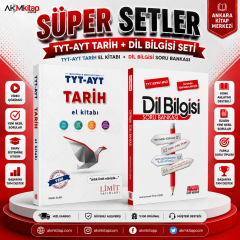 Limit TYT AYT Tarih El Kitabı ve AKM Dil Bilgisi Soru Bankası Seti 2 Kitap