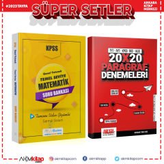 CBA Akademi KPSS Matematik Temel Seviye ve AKM Paragraf Deneme Seti 2 Kitap