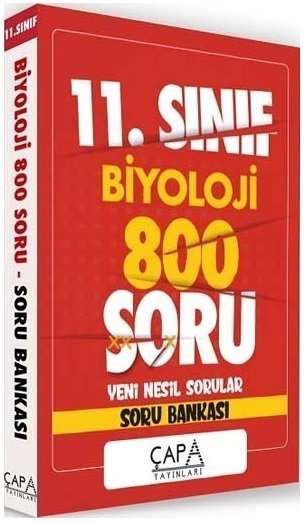 11. Sınıf Biyoloji Soru Bankası 800 Soru Çapa Yayınları