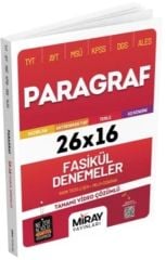 TYT AYT MSÜ KPSS DGS ALES Paragraf 26 x 16 Fasikül Denemeler Miray Yayınları
