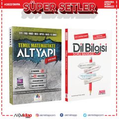 Altyapı TYT MSÜ DGS KPSS Temel Matematik ve AKM Dil Bilgisi Soru Bankası Seti 2 Kitap