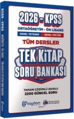 2026 KPSS Lise Ortaöğretim Ön Lisans Soru Bankası Tek Kitap Çözümlü Saydam Yayınları