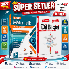 Bilgi Sarmal 9. Sınıf Matematik ve AKM Dil Bilgisi Soru Bankası Seti 2 Kitap