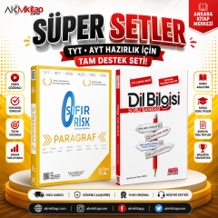 ÜçDörtBeş Yayınları Paragraf Sıfır Risk ve AKM Dil Bilgisi Soru Bankası Seti 2 Kitap