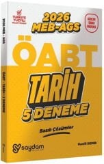 2026 ÖABT MEB AGS Tarih Öğretmenliği 5 Deneme Saydam Yayınları