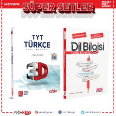 3D TYT Türkçe ve AKM Dil Bilgisi Soru Bankası Seti 2 Kitap