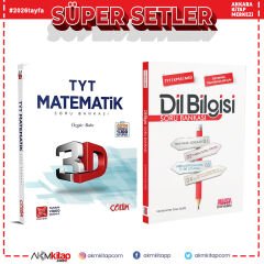 3D TYT Matematik ve AKM Dil Bilgisi Soru Bankası Seti 2 Kitap