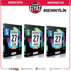 Yanıt Yayınları AYT Fizik Kimya ve Biyoloji Deneme Seti 3 Kitap