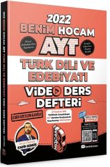 2022 AYT Türk Dili ve Edebiyatı Video Ders Defteri Benim Hocam Yayınları