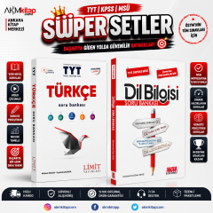 Limit TYT Türkçe ve Ankara Kitap Merkezi Dil Bilgisi Soru Bankası Seti 2 Kitap