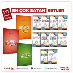 2021 Tayfa Dev Set ve Marka Yayınları TYT Kırmızı Turuncu Yeşil Deneme Planlayıcı ve Ders Notları Seti