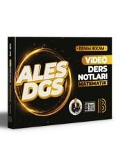 2023 ALES DGS Matematik Video Ders Notları Benim Hocam Yayınları